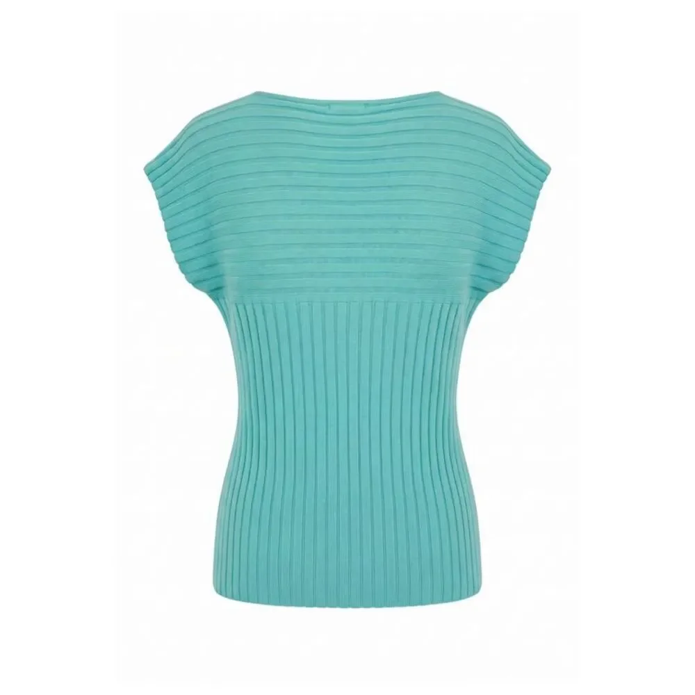 Malo Light Blue Cotton Women Women's Sweater - Picture 3 of 3